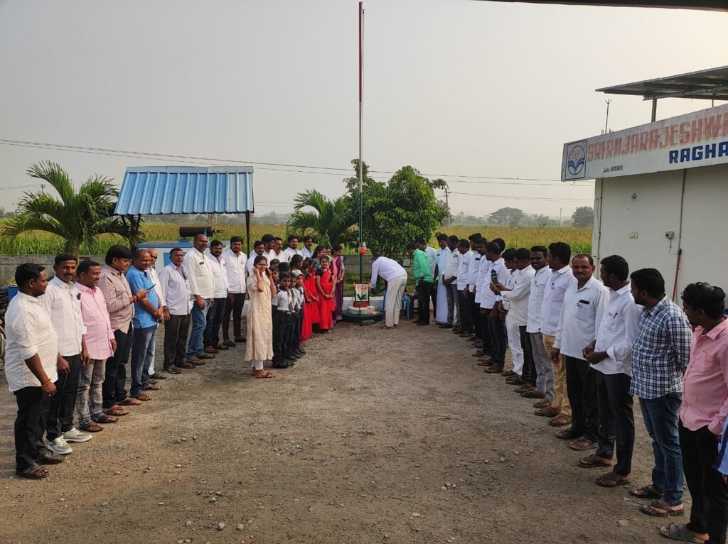 రాఘవపేట హెచ్ పి పెట్రోల్ బంక్ లో గణతంత్ర దినోత్సవ వేడుకలు