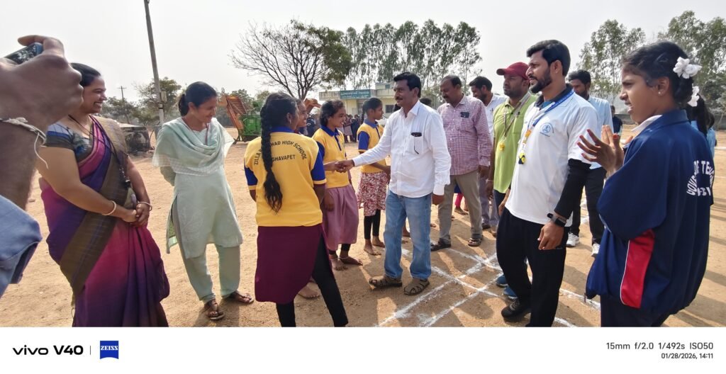 క్రీడలతో శారీరక , మానసిక వికాసం పెంపొందుతుంది:ఎంఈఓ కేతిరి దామోదర్ రెడ్డి
