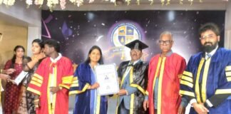 ఇంటర్నేషనల్ డాక్టరేట్ అందుకున్న సింగం భాస్కర్