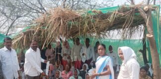 ఉపాధి హామీ పనులను పరిశీలించిన సర్పంచ్