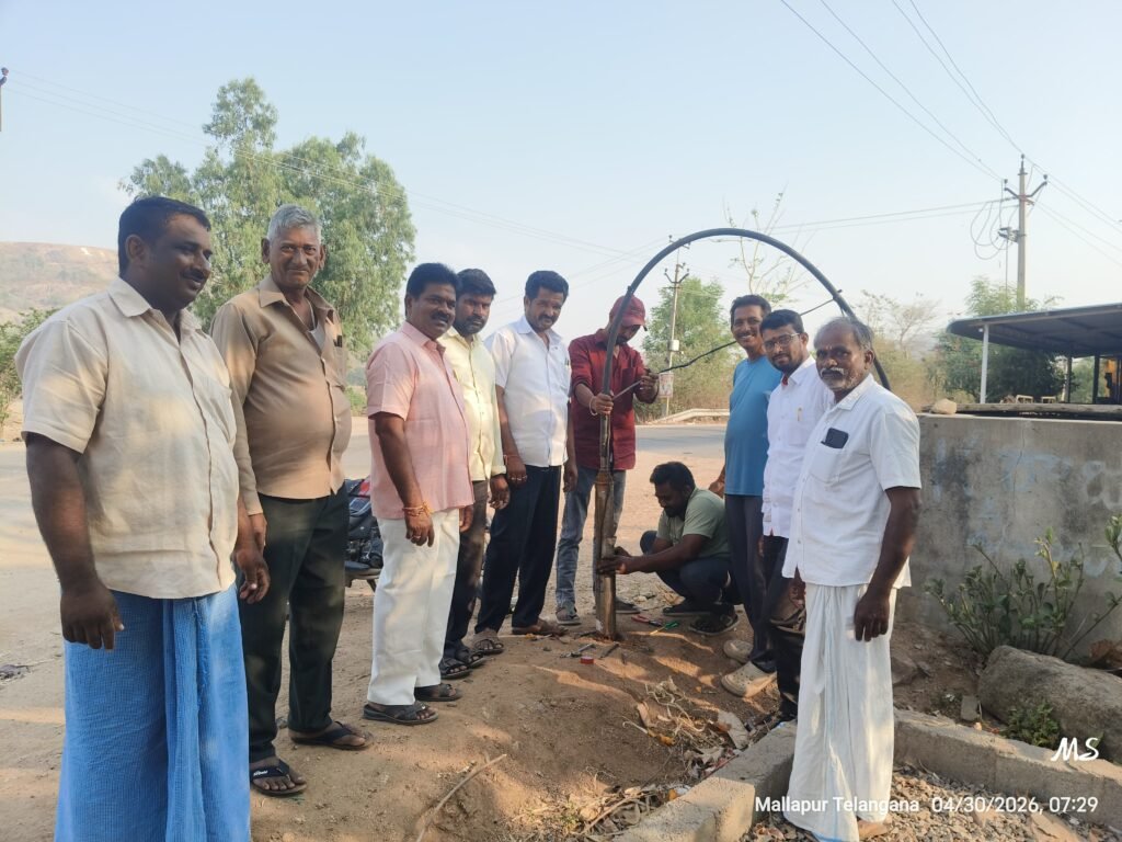 నీటితొట్టిని అందుబాటులోకి తీసుకు వచ్చిన పాలకవర్గం