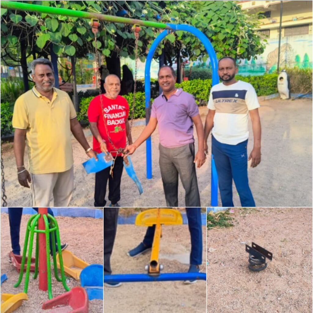 చిల్డ్రన్ పార్కులో సమస్యల పరిష్కారానికి కృషి చేస్తా: కౌన్సిలర్ మోర్తాడ్ లక్ష్మీనారాయణ
