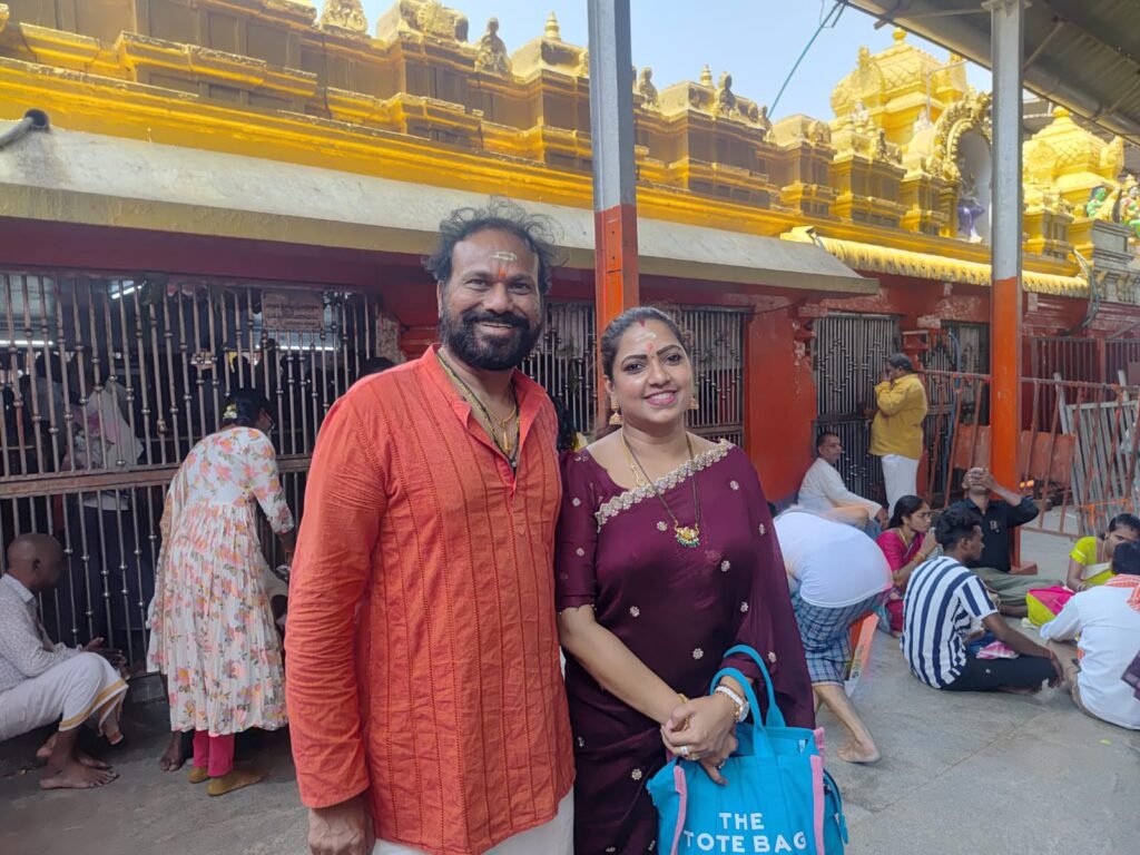 కొండగట్టు అంజన్నను దర్శించుకున్న ‘సప్తపది’ సీరియల్ ఫేమ్ నీలిమ