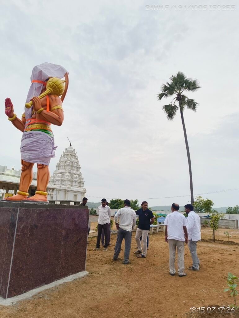 హనుమాన్ విగ్రహ ఆవిష్కరణ మహోత్సవ ఏర్పాట్లను పరిశీలించిన డాక్టర్ రఘు
